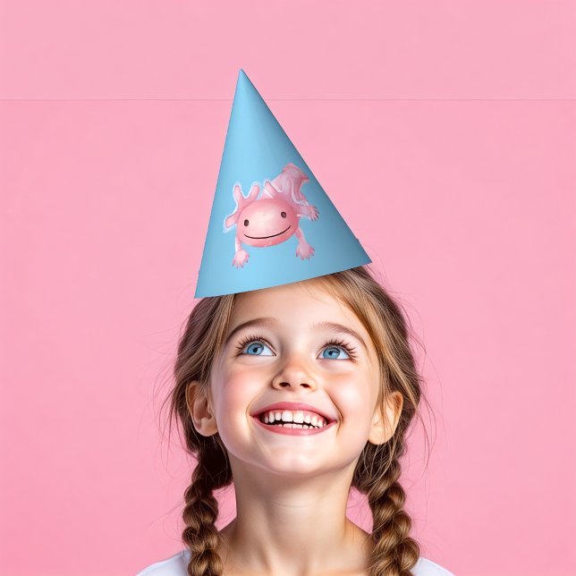 Pink Axolotl Party Hat (Creator Uploaded)