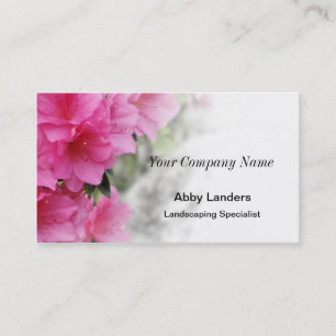 Pink Azalea Business Card