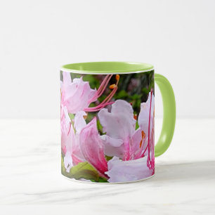 Pink Azalea Flowers Mug