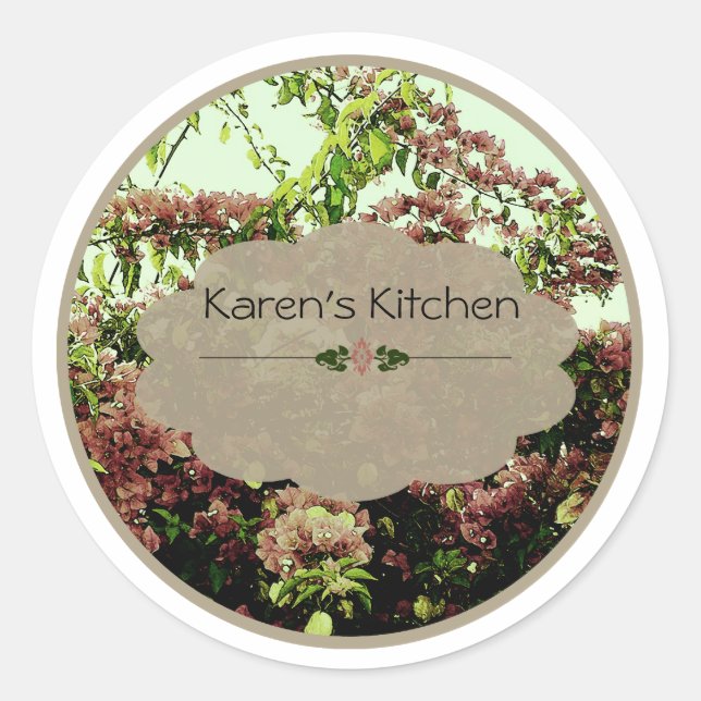 pink azalea spice jar labels (Front)