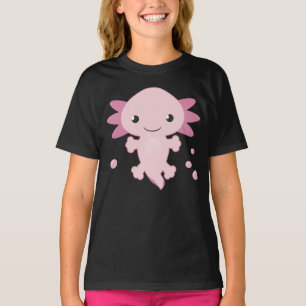 Pink Baby Axolotl Youth Shirt for Girls