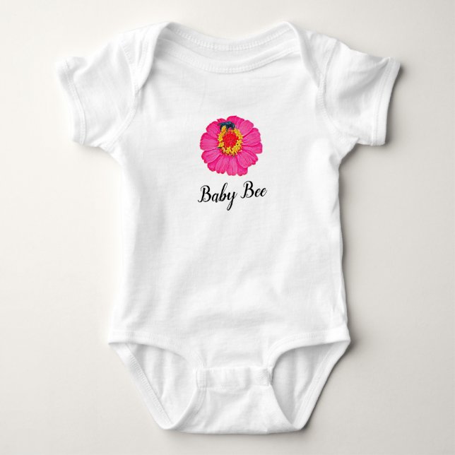 Pink Baby Bee Bodysuit (Front)