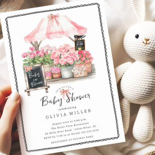 Pink Baby Bloom Shower Invitation