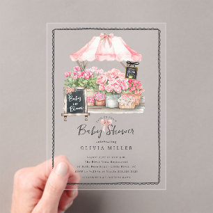 Pink Baby Bloom Shower Invitation