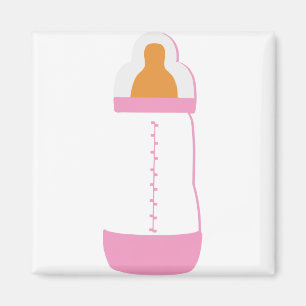 pink baby bottle 1 magnet