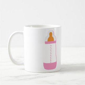 Pink baby bottle coffee mug