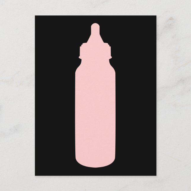 pink baby bottle postcard (Front)