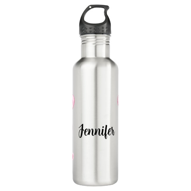 pink baby bunny 710 ml water bottle (Front)