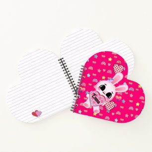 pink baby bunny notebook