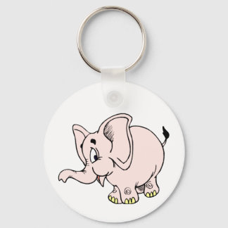 Pink baby elephant graphic.png key ring