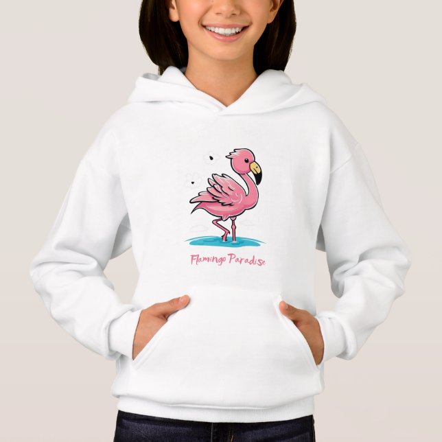  Pink Baby Flamingo in Water (Front)