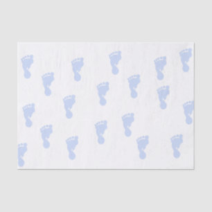 Pink Baby Footprints 10lb Tissue Paper