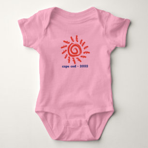 Pink Baby Girl Bodysuit - Customised Text