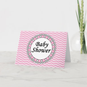 Pink Baby Girl Shower Invitation