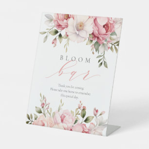 Pink Baby In Bloom Girl Baby Shower Bloom Bar Sign