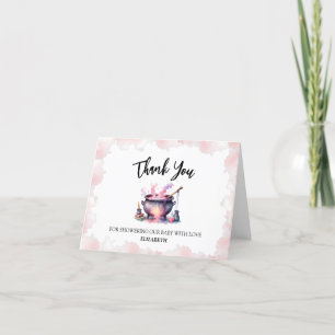 Pink Baby is Brewing Baby Shower Thank You