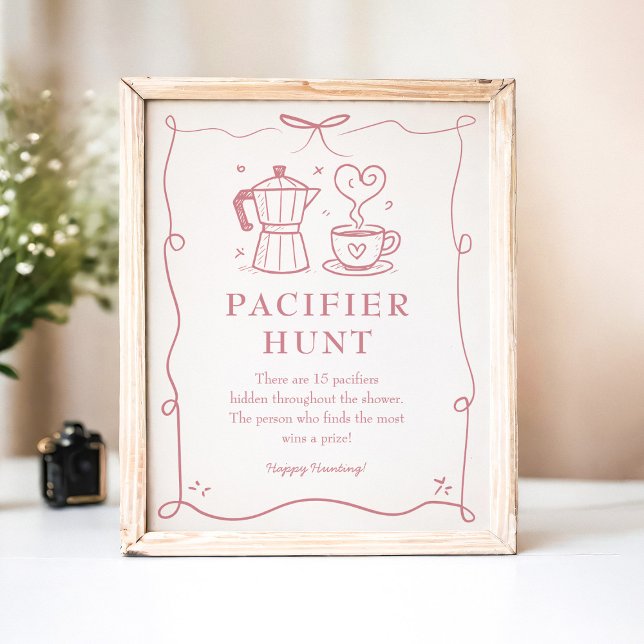 Pink Baby is Brewing Pacifier Sign (Creator Uploaded)