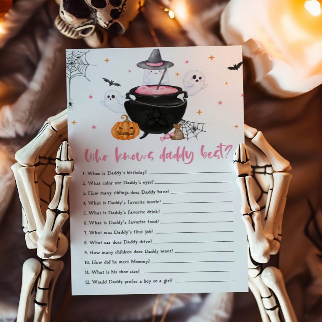 Pink Baby is Brewing Who knows Daddy Best Game (Baby is Brewing Baby Shower Who knows Daddy Best Game)