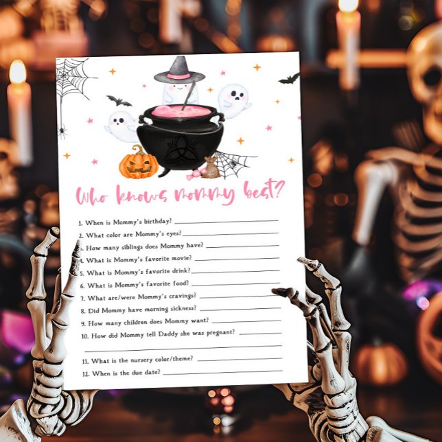 Pink Baby is Brewing Who knows Mummy Best Game (Baby is Brewing Baby Shower Who knows Mommy Best Game)
