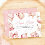 Pink Baby it's Cold Outside Baby Diaper Raffle Enclosure Card<br><div class="desc">Pink coquette winter theme diaper raffle enclosure cards,  designed to coordinate with your invitation. Encourage your guests to participate in the diaper raffle for a chance to win a prize.</div>