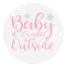 Pink Baby It's Cold Outside Stickers
