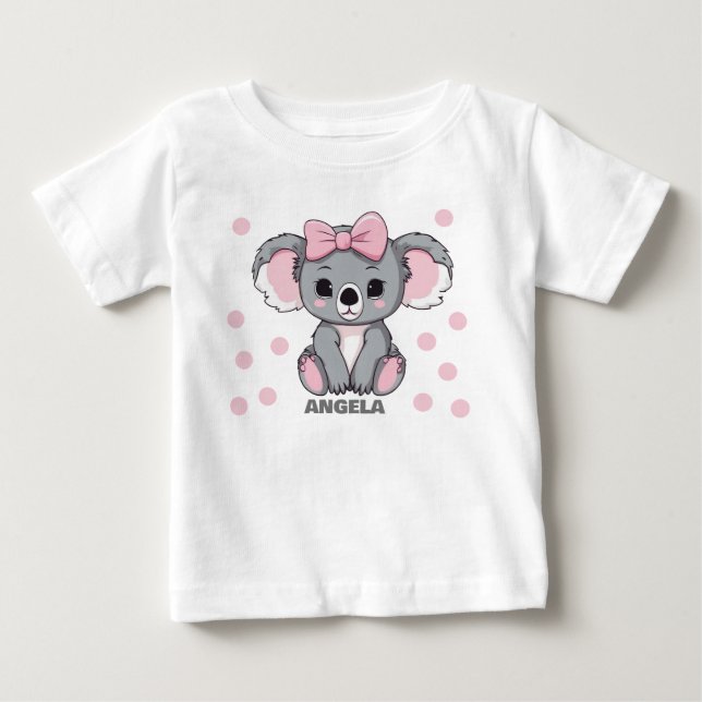 Pink Baby Koala Bear T-Shirt (Front)