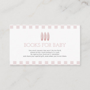 Pink Baby on Board Theme Books for Baby Card