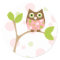 Pink Baby Owl