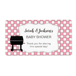 Pink BaBy-Q baby shower favour or water bottle bbq