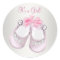 Pink Baby Shoes Pink Baby Shower Stickers