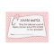 Pink Baby Shower Diaper Raffle Ticket Insert