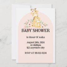 PINK BABY SHOWER INVITATION