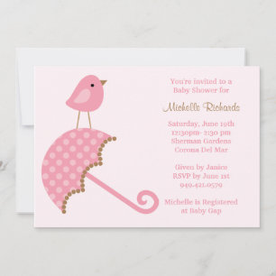 Pink Baby Shower Invitation