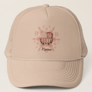 Pink Baby Snowflake Trucker Hat