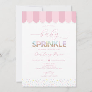 Pink Baby Sprinkle Baby Shower Invitation