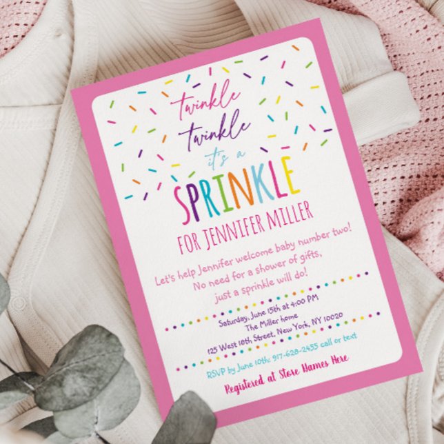 Pink Baby Sprinkle Invitation (Creator Uploaded)