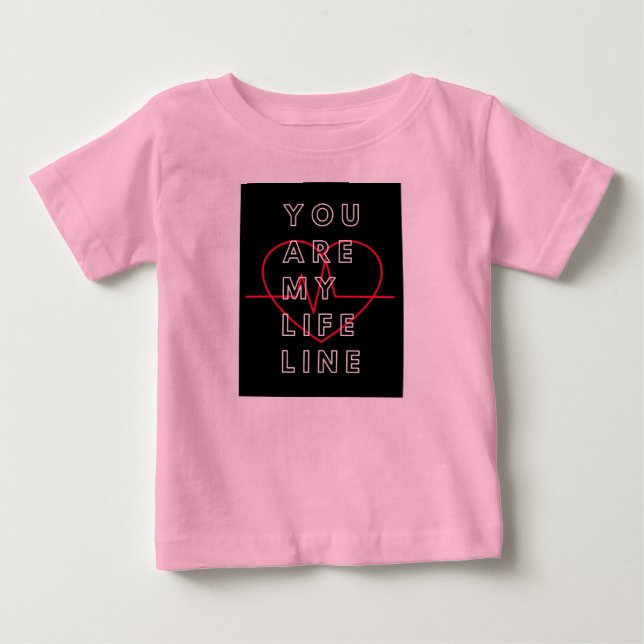 Pink baby t shirt  (Front)