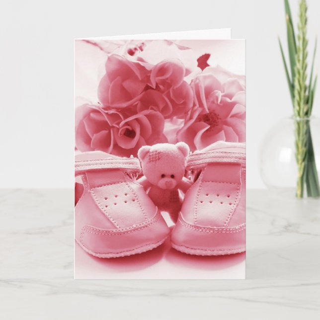 Pink Baby Thank you Card (Front)