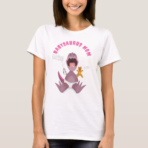 Pink Babysaurus Mum T-rex  T-Shirt