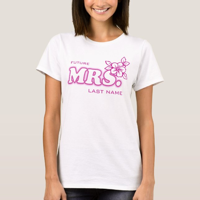 Pink Bachelorette "Future Mrs." Customisable Top (Front)