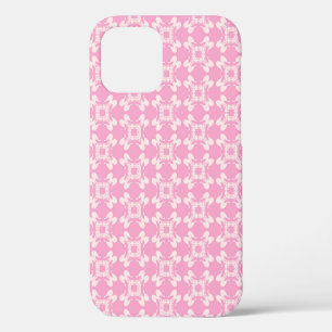 Pink background,  modern seamless pattern. Vintage iPhone 12 Case