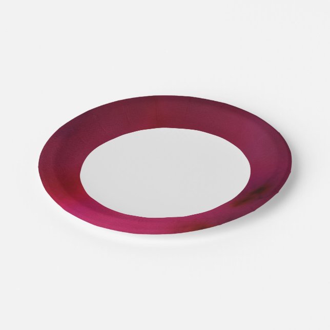 Pink Background Paper Plate (Angled)