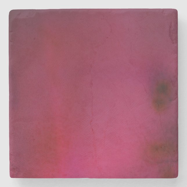 Pink Background Stone Coaster (Front)