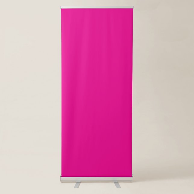 Pink Background with Black Border Design Ideas  Retractable Banner (Front)