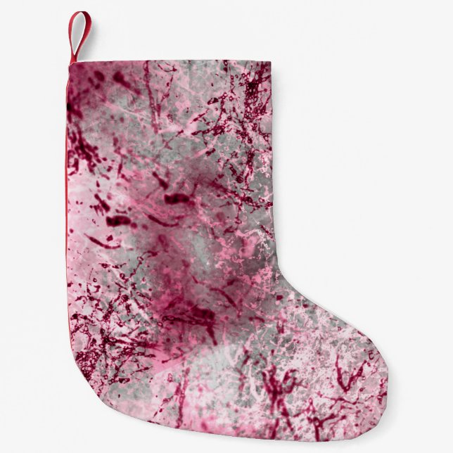 pink backgroundart, deco, pattern, abstract, aged, small christmas stocking (Front)