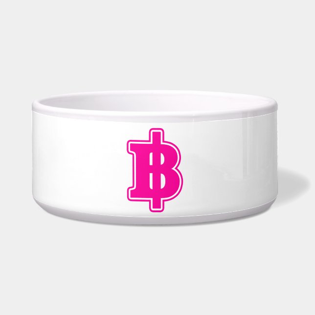 PINK BAHT SIGN ฿ Thai Money Currency ฿ (Front)