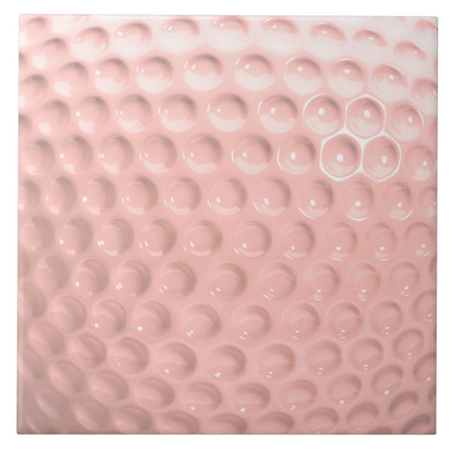 Pink Ball Ladies Golf Tile (Front)
