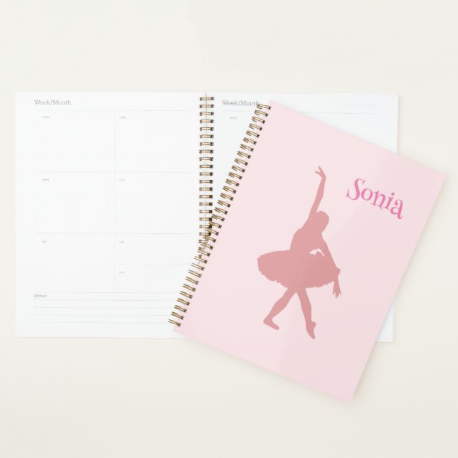 Pink Ballerina Ballet Dancing School Planner (Display)