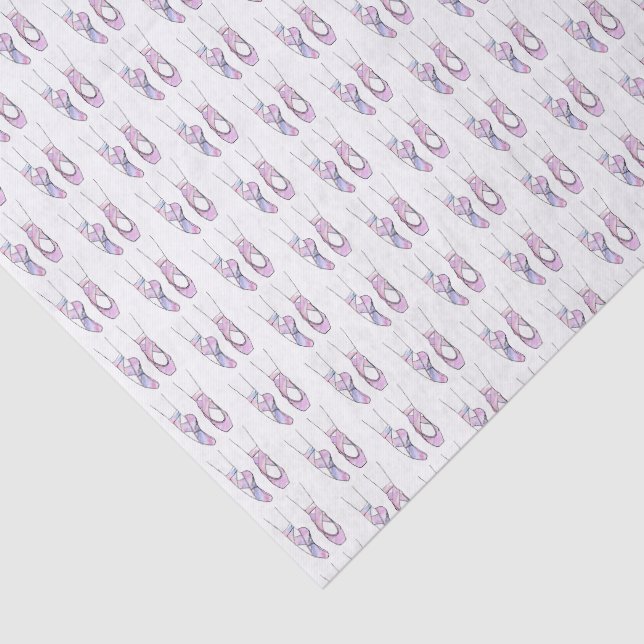 Pink Ballerina Ballet Tissue Paper (Detail)
