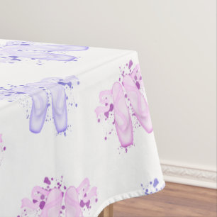 Pink Ballerina Pointe Shoes Ballet Tablecloth